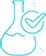 Chemical Bottle with checkmark