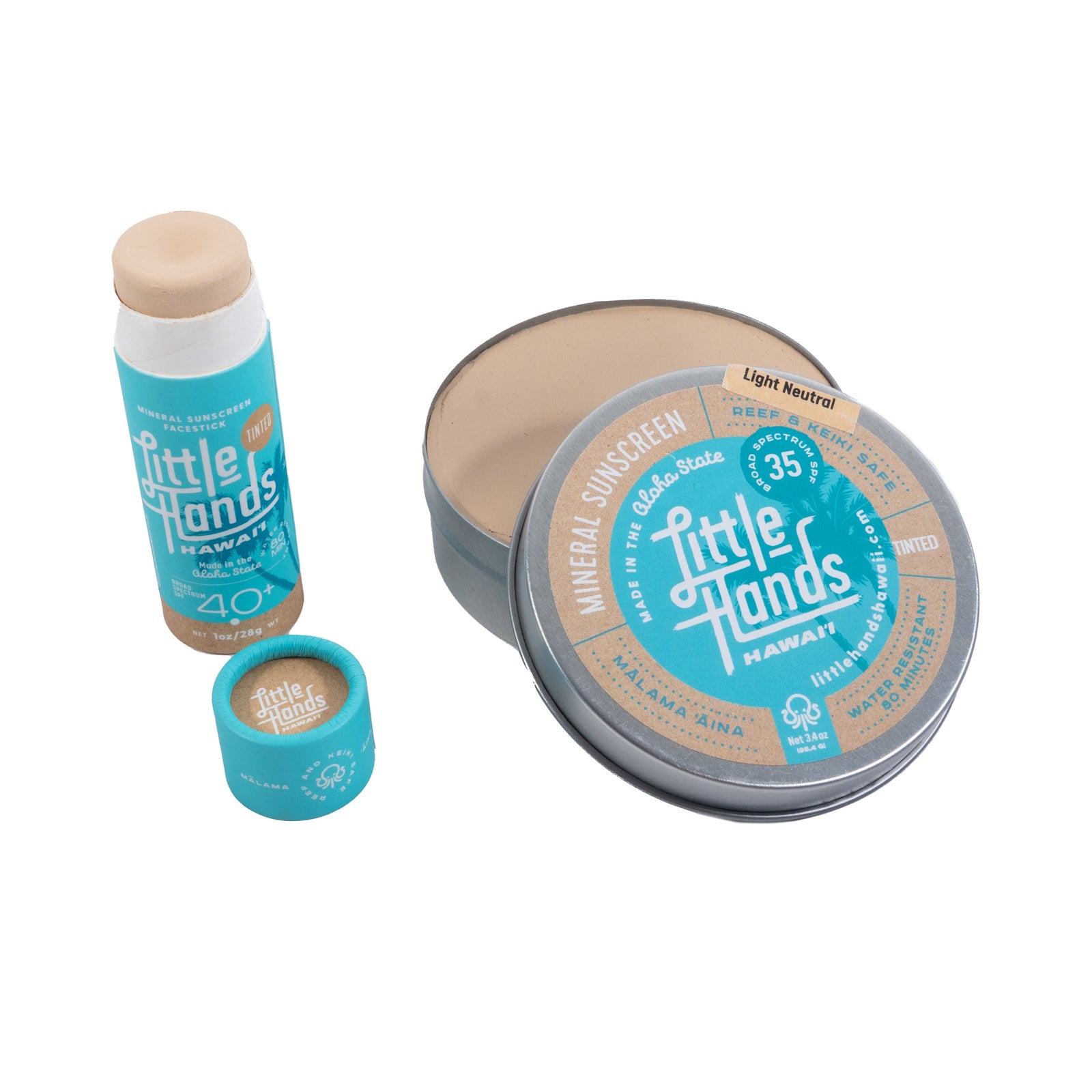 Little Hands Hawaii - Complete Sunscreen Combo - Light Neutral - Open