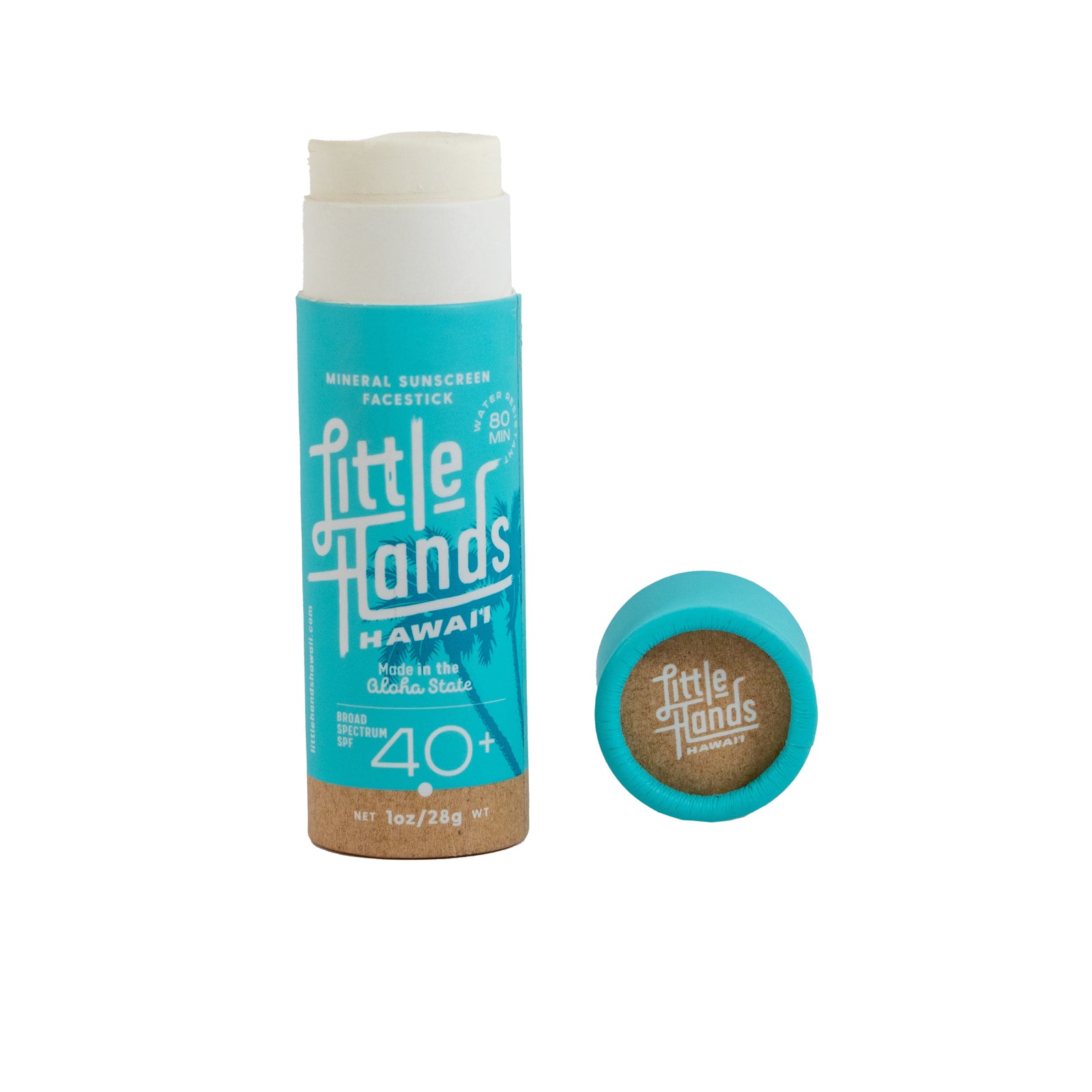 Little Hands Hawaii - Mineral Sunscreen Face Stick (Sport Stick) - Original - Open