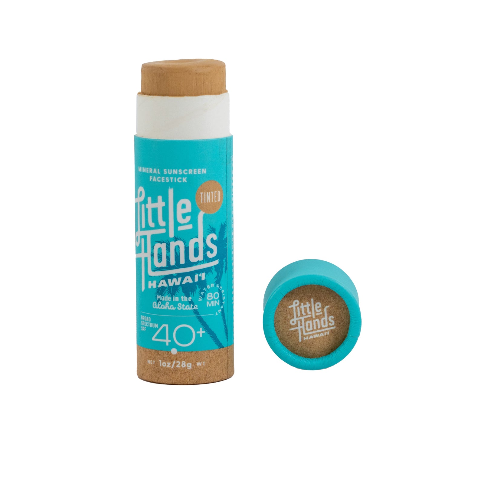 Little Hands Hawaii - Mineral Sunscreen Face Stick (Sport Stick) - Tinted - Open