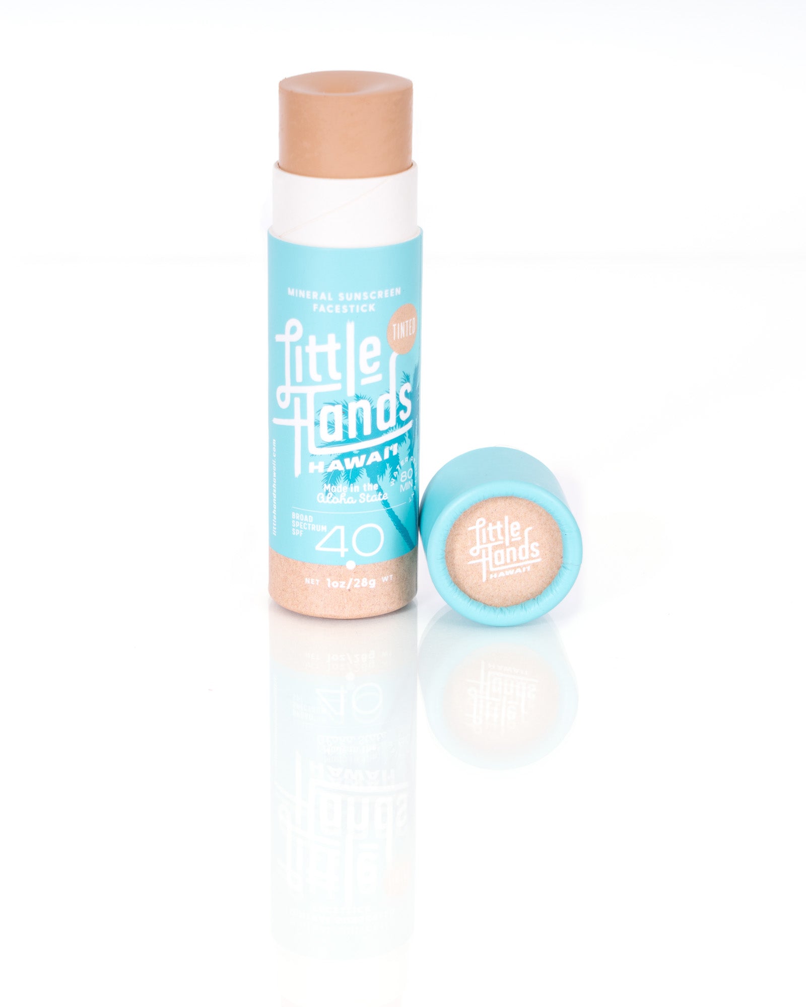 Little Hands Hawaii - Mineral Sunscreen Face Stick (Sport Stick) - Tinted - Open