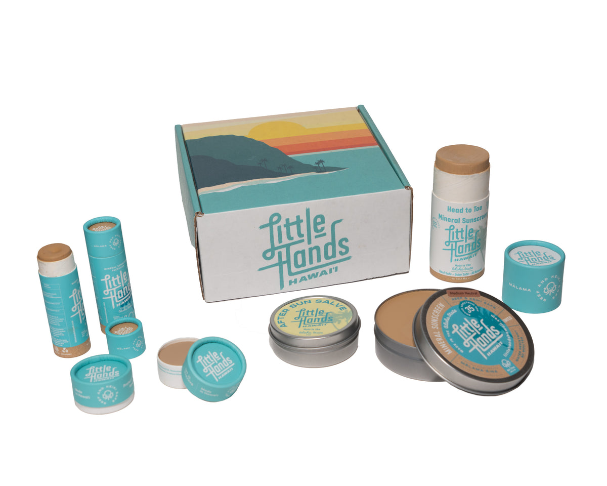 Little Hands Hawaii - Big Wave Sunscreen Bundle Pack - Medium Neutral - Front View