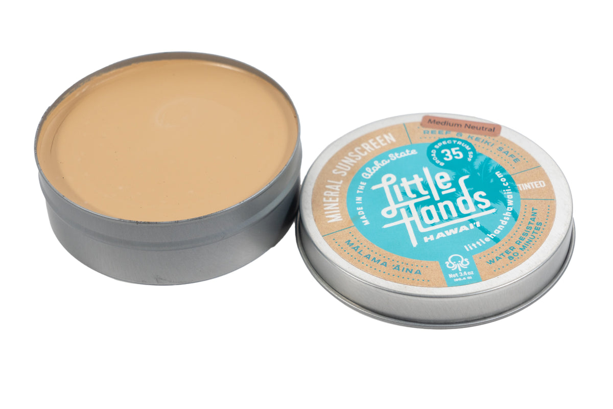 Little Hands Hawaii - Body & Face Mineral Sunscreen - Medium Neutral - Open