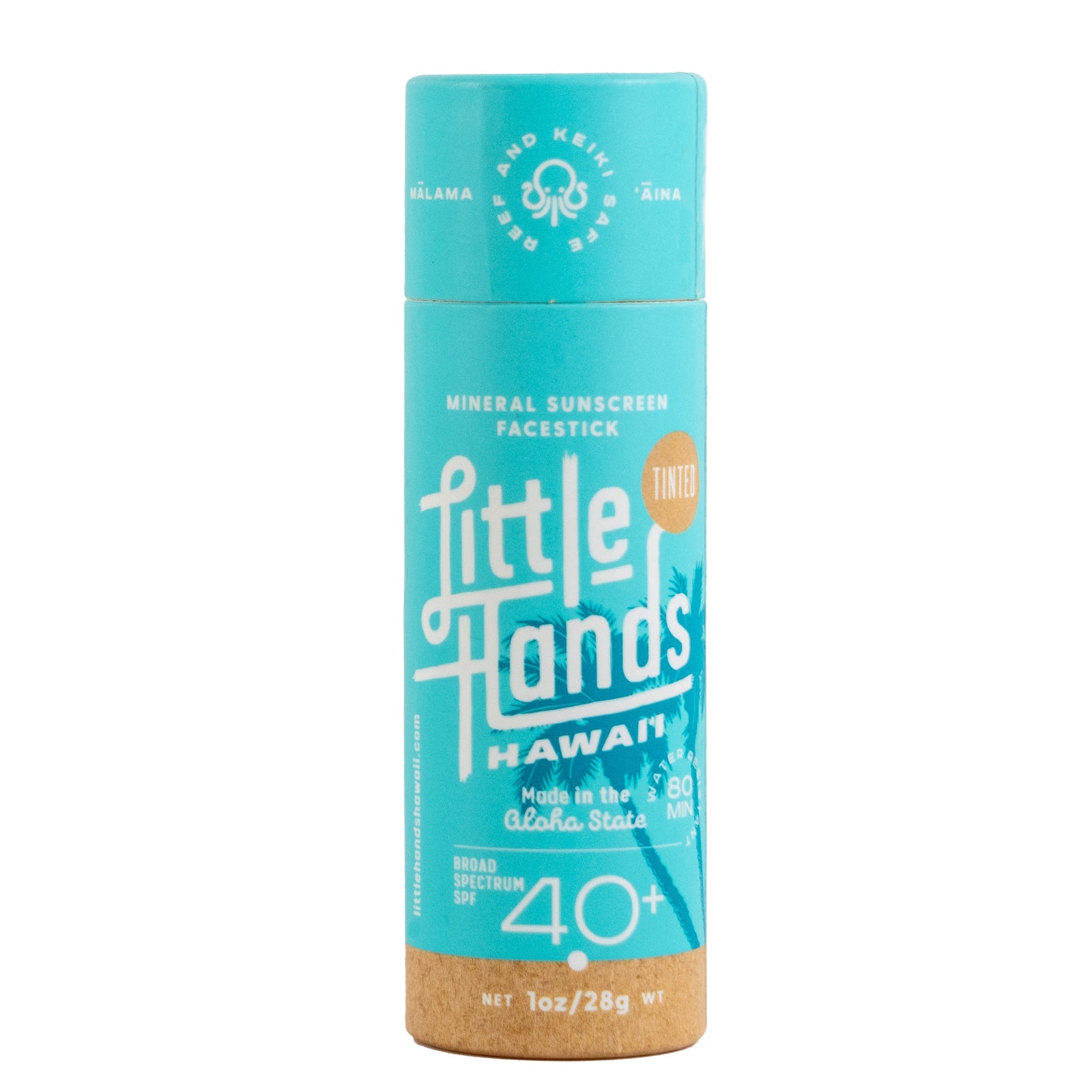Little Hands Hawaii - Mineral Sunscreen Face Stick (Sport Stick) - Tinted - Front View
