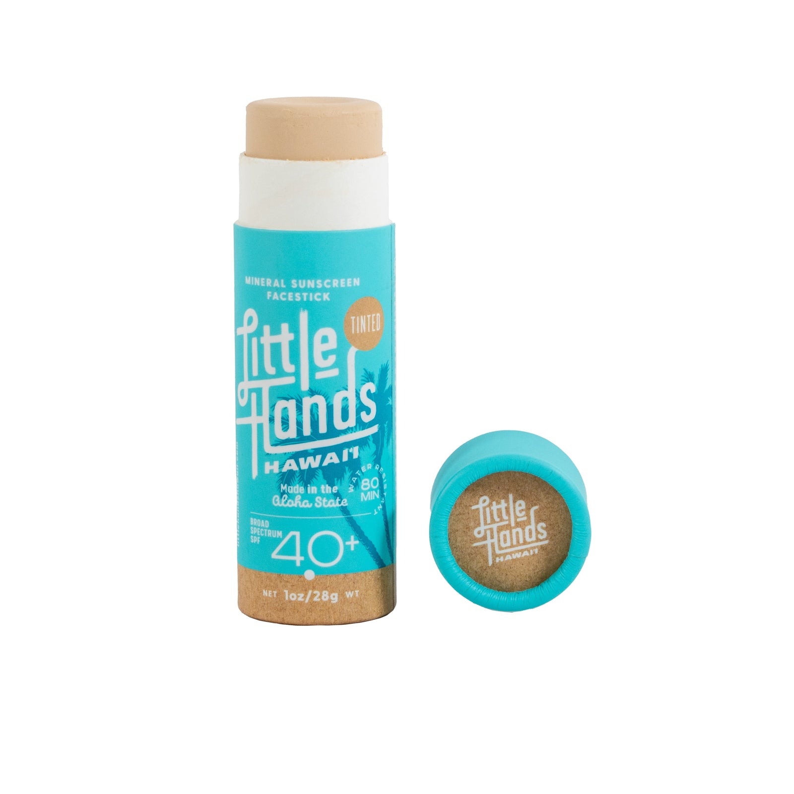Little Hands Hawaii - Mineral Sunscreen Face Stick (Sport Stick) - Tinted - Open